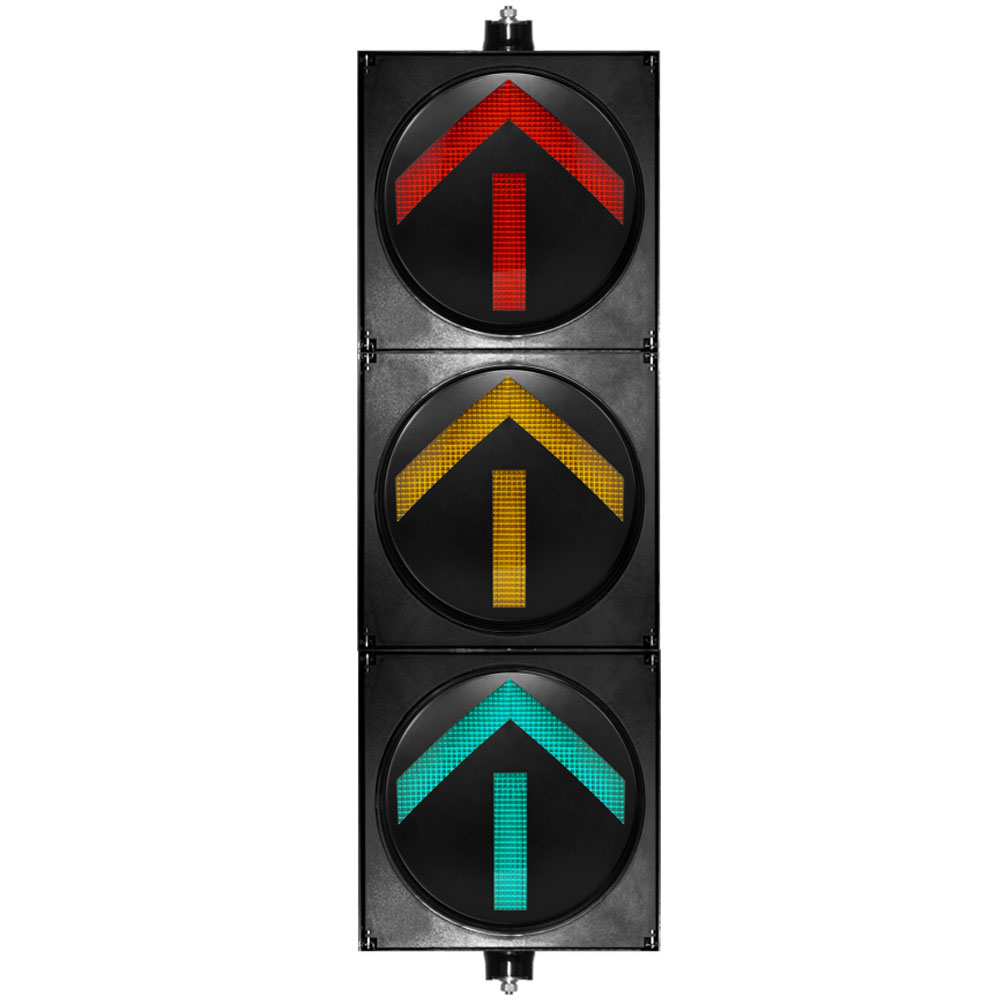 Жоғары ағынды қызыл/сары/жасыл көрсеткі бағдаршам