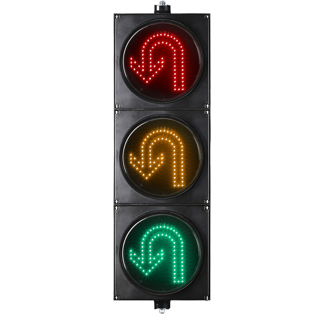 Қуаты аз қызыл/сары/жасыл U бұрылыс бағдаршамы