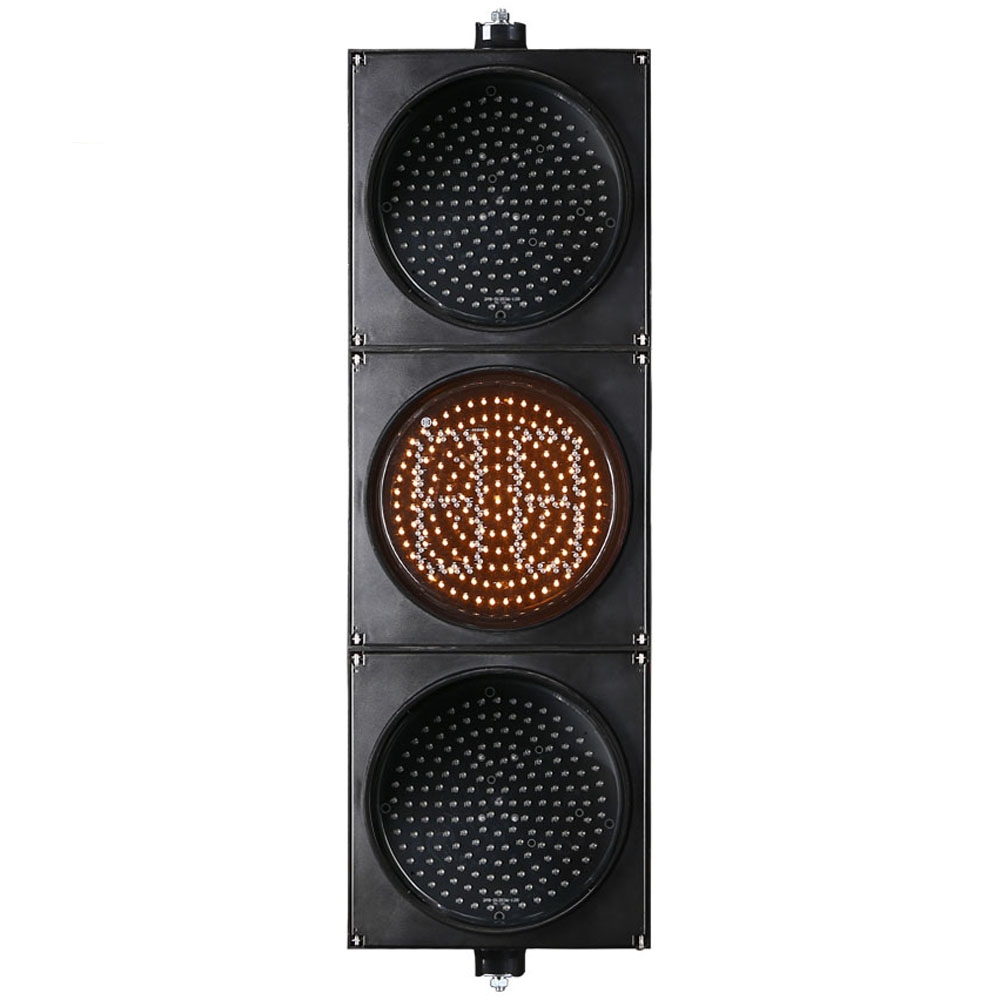 Кері санақ таймері бар төмен қуатты қызыл/сары/жасыл толық шарлы бағдаршам