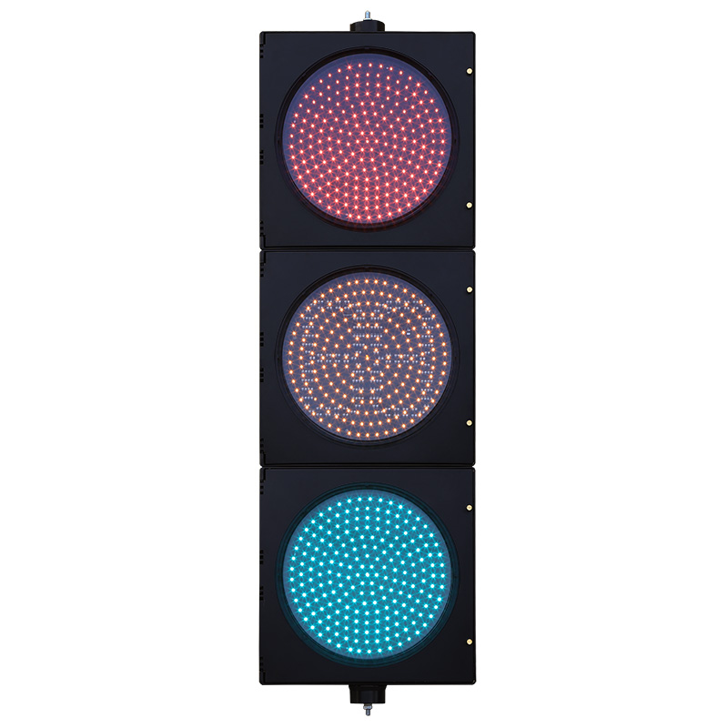 Кері санақ таймері бар төмен қуатты қызыл/сары/жасыл толық шарлы бағдаршам