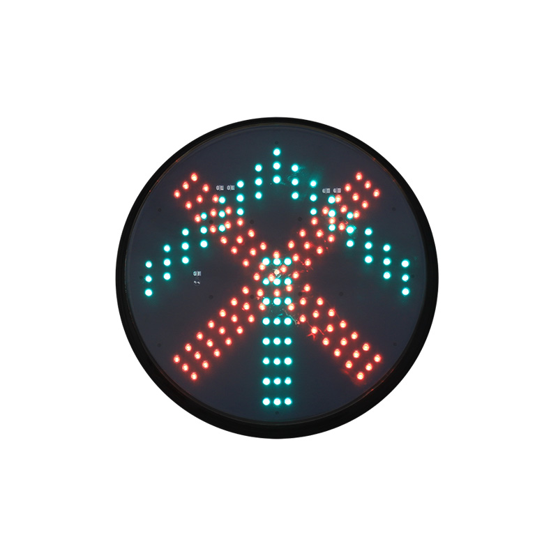 Төмен қуатты қызыл крест және жасыл көрсеткі бағдаршам модулі