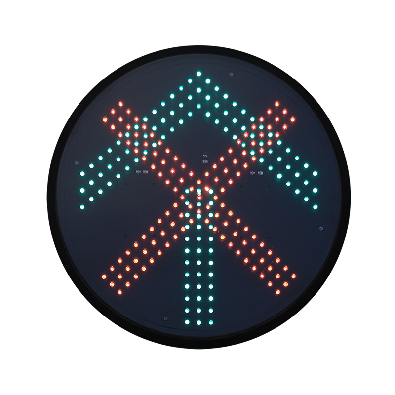 Төмен қуатты қызыл крест және жасыл көрсеткі бағдаршам модулі