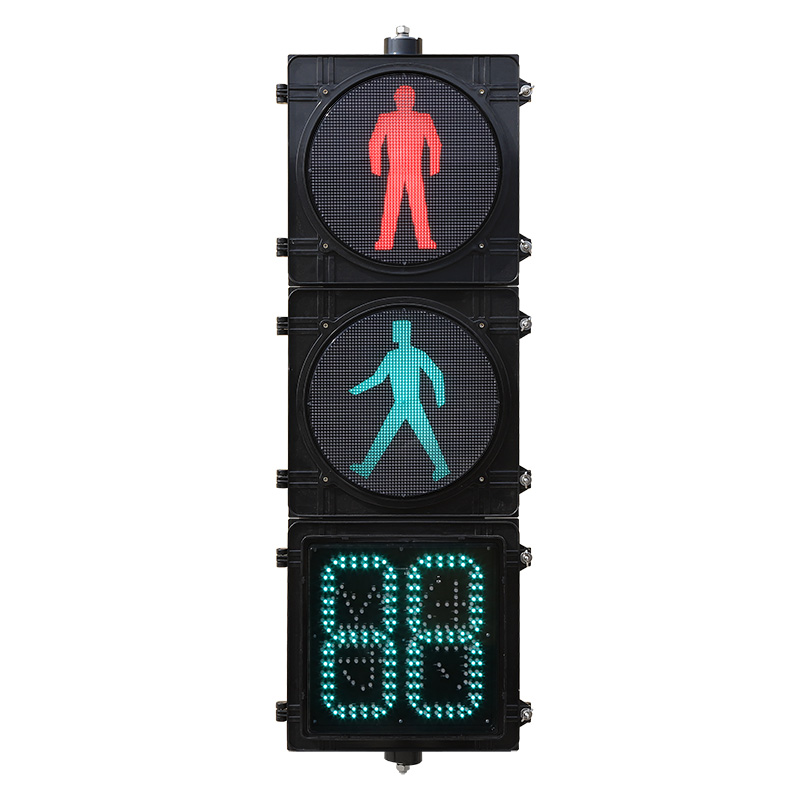 Кері санақ таймері бар жоғары ағынды жаяу жүргіншілерге арналған бағдаршам