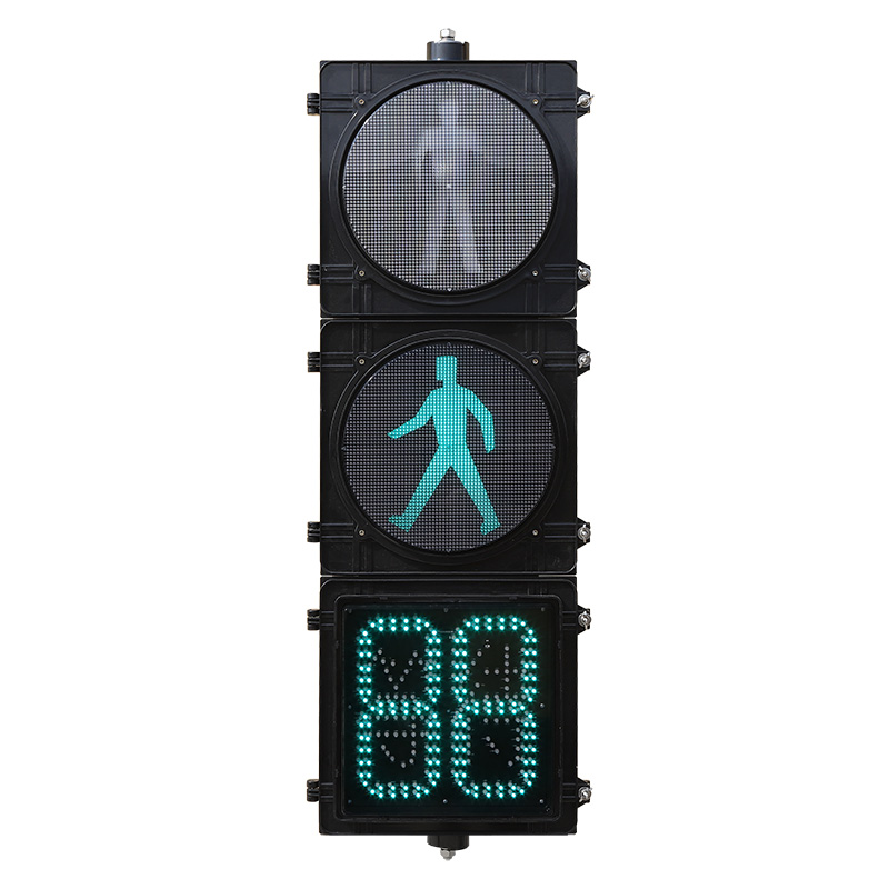 Кері санақ таймері бар жоғары ағынды жаяу жүргіншілерге арналған бағдаршам