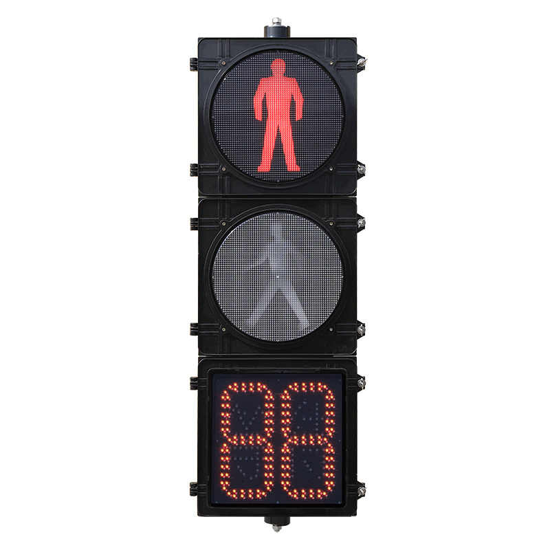 Кері санақ таймері бар жоғары ағынды жаяу жүргіншілерге арналған бағдаршам