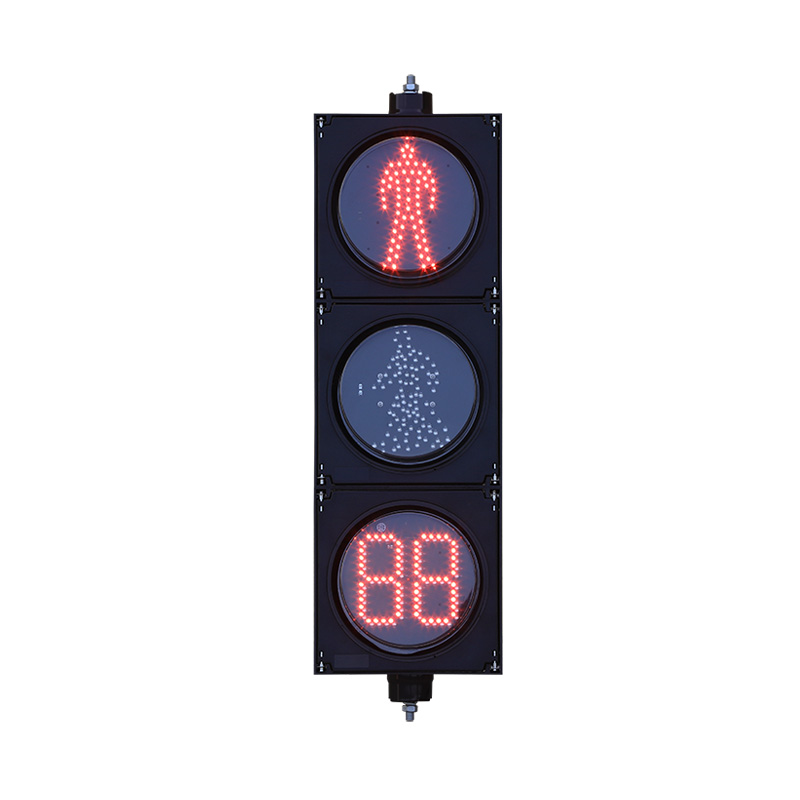 Кері санақ таймері бар төмен қуатты жаяу жүргіншілер бағдаршамы