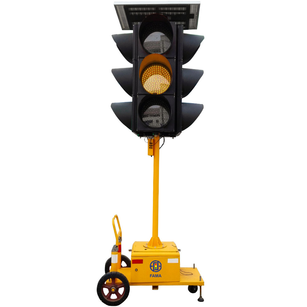 Күннен қуат алатын мобильді біріктірілген бағдаршам