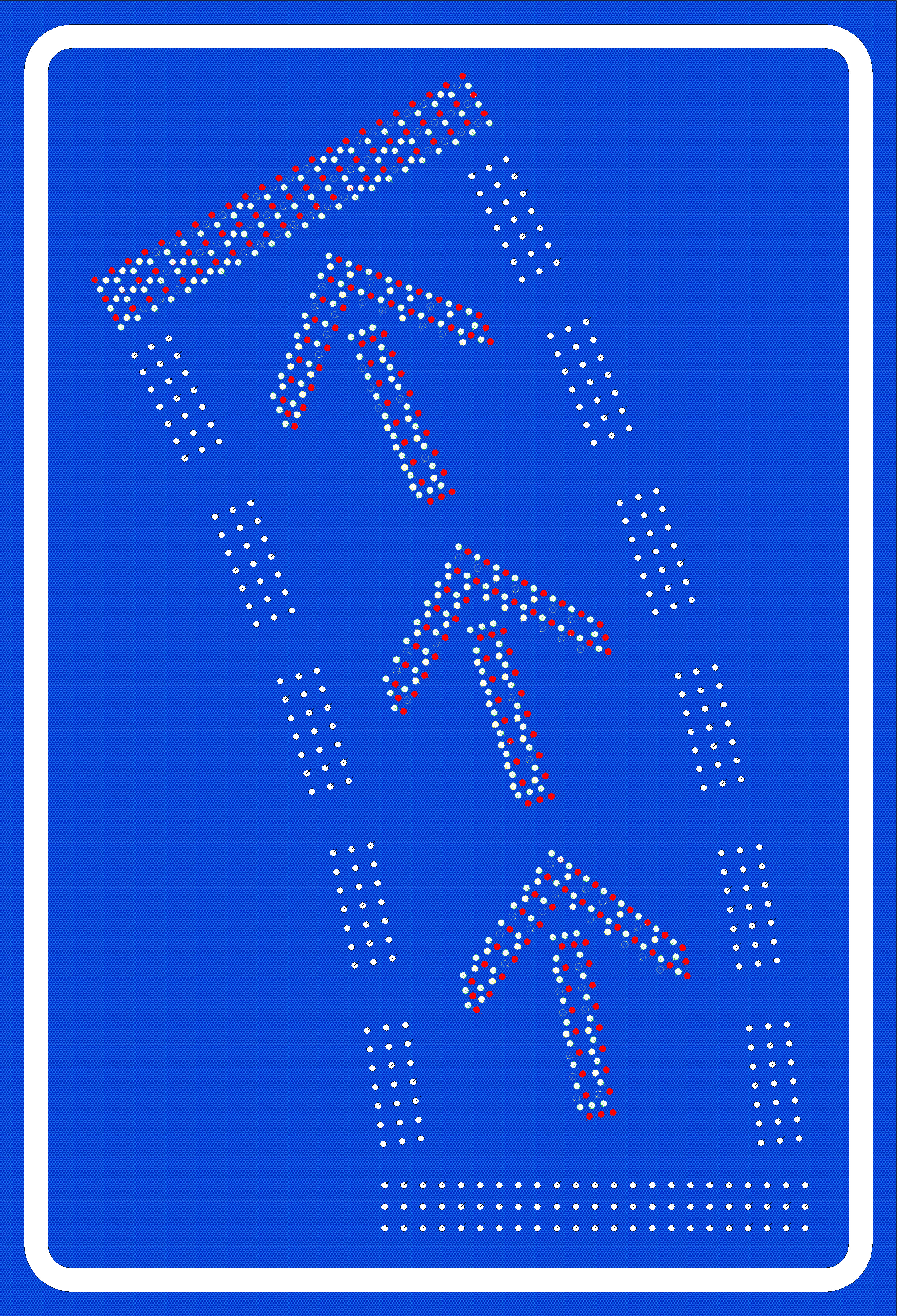 Солға бұрылыңыз немесе түзу жүріңіз белгісі